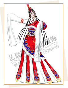藏族服装定做,藏族舞服设计,藏族演出服厂家