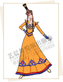蒙古服装定制,蒙古舞蹈服装设计,蒙古演出服装厂家